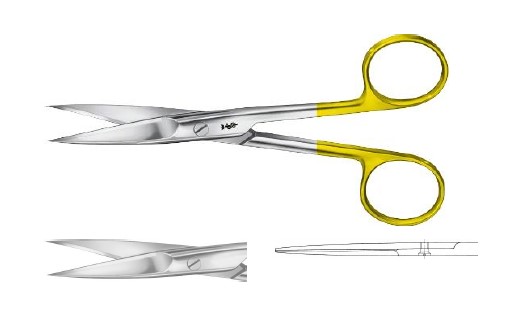 TC НОЖИЦІ ДЛЯ ШОВН. МАТ. ПРЯМ. Г/Г 145MM